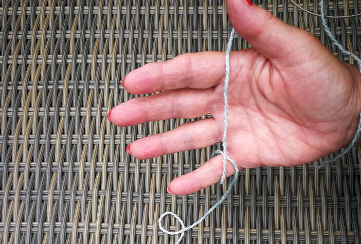 TRICOT À L'ANGLAISE étape 1